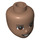 LEGO Medium Brown William Minidoll Head (1454 / 92198)