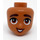 LEGO Medium Dark Flesh Alba Minidoll Head (92198 / 101127)