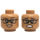 LEGO Medium mørk hud Allison Miles Minifigur Hode (Forsenket solid knott) (3626 / 65239)