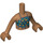 LEGO Mittleres dunkles Fleisch Andrea Friends Torso (35677 / 59637)