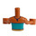 LEGO Mittleres dunkles Fleisch Andrea Friends Torso (35862 / 73141)