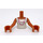 LEGO Medium donker vleeskleurig Andrea Torso, met Wit Halter Top en Magenta Halsketting Patroon (92456)