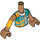 LEGO Beige Moyennement Foncé Andrea avec Gold et Turquoise Racing Tenue Friends Torse (35677 / 92456)