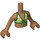 LEGO Medium donker vleeskleurig Andrea met Groen Bikini Top Friends Torso (35677 / 92456)