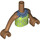 LEGO Medium donker vleeskleurig Andrea met Groen Kleding Friends Torso (73141 / 92456)