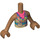 LEGO Medium donker vleeskleurig Andrea met Jungle Kleding Friends Torso (59637 / 73141)