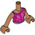 LEGO Carne oscura medio Andrea con Morado Conejo Camiseta Friends Torso (73141 / 92456)