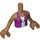 LEGO Carne oscura medio Andrea con Sequined Falda Friends Torso (92456)