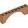 LEGO Medium Dark Flesh Arch 1 x 8 x 2 Raised, Thin Top without Reinforced Underside (16577 / 40296)