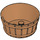 LEGO Medium Dark Flesh Barrel with Axle Hole (64951)
