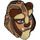 LEGO Mittleres dunkles Fleisch Beast Kopfbedeckung mit Horns und Beard (26292)
