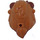 LEGO Mittleres dunkles Fleisch Beast Kopfbedeckung mit Horns und Beard (26292)