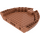 LEGO Medium Dark Flesh Boat Bow Hull 16 x 14 x 2 (64651)