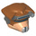 LEGO Medium Dark Flesh Boushh Helmet with Vision Scanner (11790)