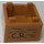 LEGO Mittleres dunkles Fleisch Box 2 x 2 mit &#039;C.R&#039; und &#039;PooHsticks’ Aufkleber (59121)