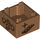 LEGO Medium Dark Flesh Box 2 x 2 with Minifigure Head and Plate (2821 / 67346)
