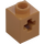 LEGO Carne medio scuro Mattoncino 1 x 1 con Foro dell&#039;asse (73230)