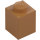 LEGO Carne medio scuro Mattoncino 1 x 1 con Bottoncino su Uno Lato (87087)