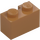 LEGO Beige Moyennement Foncé Brique 1 x 2 avec rainure (4216)