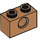 LEGO Mittleres dunkles Fleisch Backstein 1 x 2 mit Loch (3700)