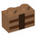 LEGO Medium Dark Flesh Brick 1 x 2 with Minecraft Crafting Table with Bottom Tube (3004 / 19178)