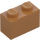 LEGO Medium Dark Flesh Brick 1 x 2 with Studs on One Side (11211)