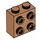 LEGO Medium Dark Flesh Brick 1 x 2 x 1.6 with Studs on One Side (1939 / 22885)