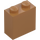 LEGO Medium Dark Flesh Brick 1 x 2 x 1.6 with Studs on One Side (1939 / 22885)