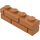 LEGO Medium Dark Flesh Brick 1 x 4 with Embossed Bricks (15533)