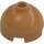 LEGO Medium Dark Flesh Brick 2 x 2 Round with Dome Top (with Axle Holder) (3262 / 30367)