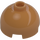 LEGO Medium Dark Flesh Brick 2 x 2 Round with Dome Top (with Axle Holder) (3262 / 30367)