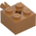 LEGO Medium Dark Flesh Brick 2 x 2 with Pin and Axlehole (6232 / 42929)