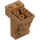 LEGO Středně tmavá tělová Kostka 2 x 3 x 3 s Lev&#039;s Hlava Carving a Výřez (30274 / 69234)