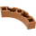 LEGO Mittleres dunkles Fleisch Backstein 4 x 4 Runden Ecke (Breit mit 3 Bolzen) (48092 / 72140)