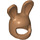 LEGO Medium Dark Flesh Bunny Helmet with Long Ears with Dark Tan (29827 / 99244)