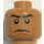 LEGO Mittleres dunkles Fleisch Captain Panaka Kopf (Einbau-Vollbolzen) (3626 / 96704)