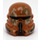 LEGO Mittleres dunkles Fleisch Clone Trooper Helm mit Geonosis Airborne Camouflage (15308 / 20224)