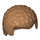 LEGO Mittleres dunkles Fleisch Coiled Haar (21778)