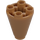 LEGO Medium Dark Flesh Cone 2 x 2 x 2 Inverted (49309)