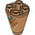 LEGO Medium Dark Flesh Cone 2 x 2 x 2 Inverted with Ice Cream Cone and green (49309)