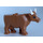 LEGO Carne medio scuro Cow with White Patch on Head and Horns