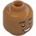 LEGO Medium donker vleeskleurig Dean Thomas Minifiguur Hoofd (Verzonken solide nop) (3626 / 79150)