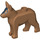 LEGO Medium Donker Vleeskleurig Hond - Alsatian met Zwart Ogen en Forehead (92586 / 93239)