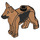LEGO Mittleres dunkles Fleisch Hund - Alsatian mit Schwarz Fur (27099 / 92586)
