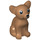 LEGO Mittleres dunkles Fleisch Hund - Chihuahua (13368 / 19995)
