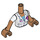 LEGO Medium donker vleeskleurig Dr. Patel Friends Torso (92456 / 92816)