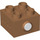 LEGO Medium Dark Flesh Duplo Brick 2 x 2 with Sound Button (84288)