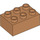 LEGO Mittleres dunkles Fleisch Duplo Backstein 2 x 3 (87084)