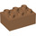 LEGO Mittleres dunkles Fleisch Duplo Backstein 2 x 3 (87084)
