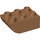 LEGO Mittleres dunkles Fleisch Duplo Backstein 2 x 3 mit Invertiert Steigung Curve (98252)